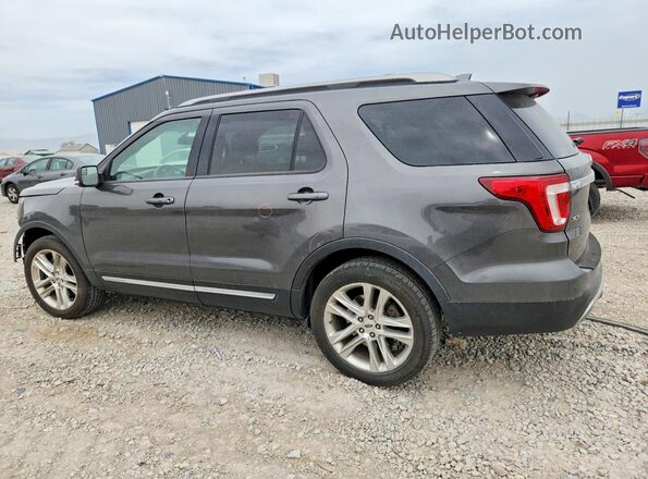 1FM5K8D87GGA85981 2016 FORD EXPLORER Gray Rear left