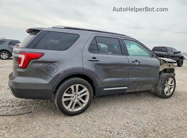 1FM5K8D87GGA85981 2016 FORD EXPLORER Gray Rear right