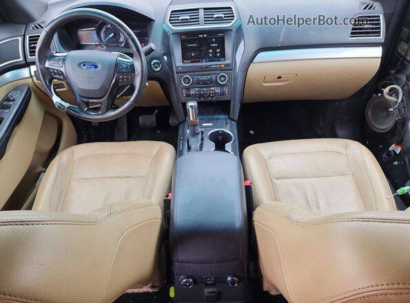 1FM5K8D87GGA85981 2016 FORD EXPLORER Gray Dashboard view