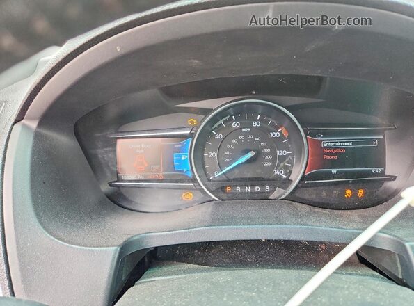 1FM5K8D87GGA85981 2016 FORD EXPLORER Gray Instrument cluster view