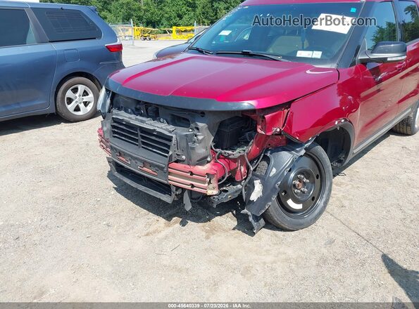 1FM5K8D87GGC53585 2016 FORD EXPLORER Красный Вид спереди