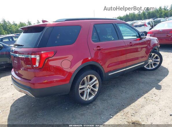 1FM5K8D87GGC53585 2016 FORD EXPLORER Красный Задняя правая четверть