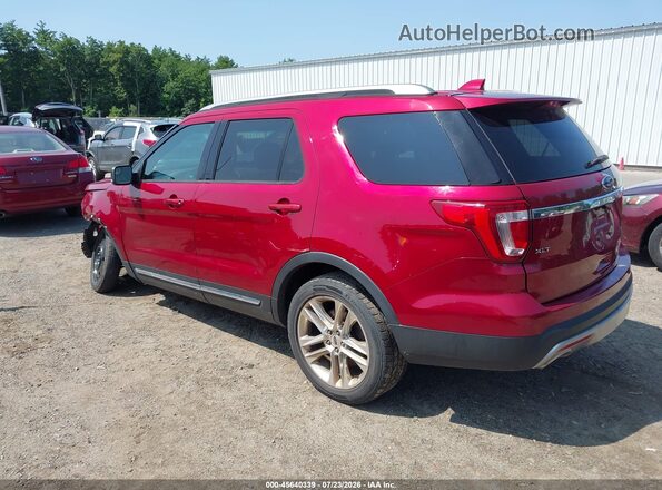 1FM5K8D87GGC53585 2016 FORD EXPLORER Красный Задняя левая четверть