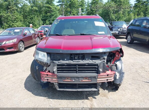 1FM5K8D87GGC53585 2016 FORD EXPLORER Красный Вид щитка приборов