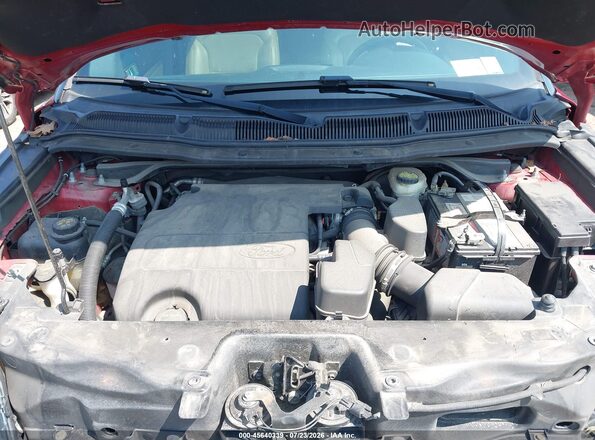 1FM5K8D87GGC53585 2016 FORD EXPLORER Красный Вид сзади