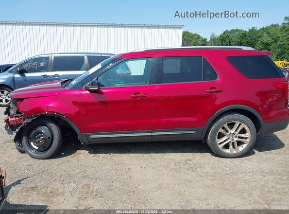 1FM5K8D87GGC53585 2016 FORD EXPLORER Красный Панорамный вид салона 360°