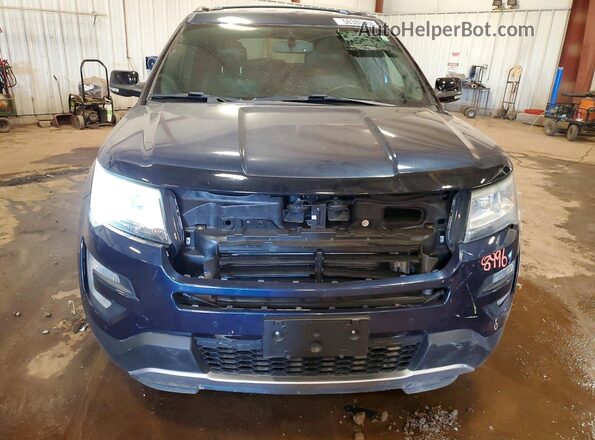 1FM5K8D87GGC56082 2016 FORD EXPLORER Blue Front view