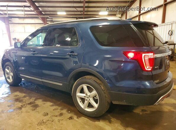 1FM5K8D87GGC56082 2016 FORD EXPLORER Blue Rear left