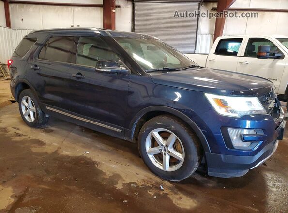 1FM5K8D87GGC56082 2016 FORD EXPLORER Blue Front right