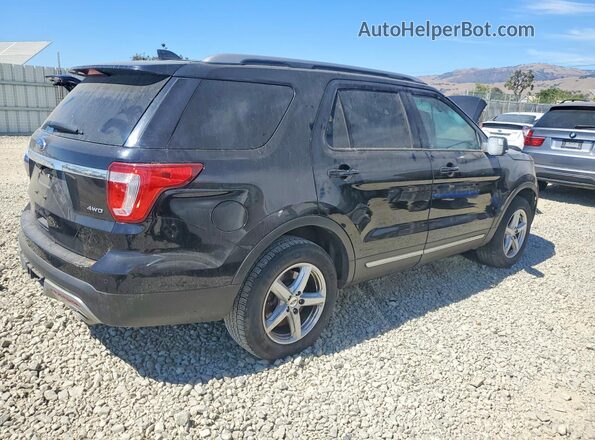 1FM5K8D87GGD18497 2016 FORD EXPLORER Black უკანა მარჯვენა