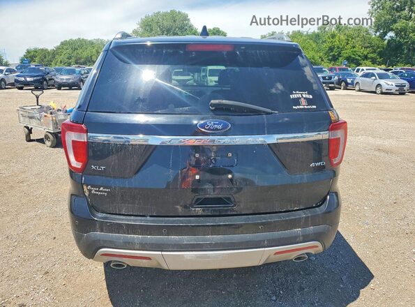 1FM5K8D87HGA05287 2017 FORD EXPLORER Black Vista trasera