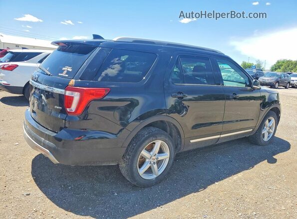 1FM5K8D87HGA05287 2017 FORD EXPLORER Black Trasero derecho