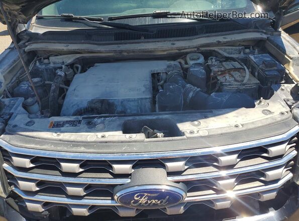 1FM5K8D87HGA05287 2017 FORD EXPLORER Black Vista del compartimento del motor