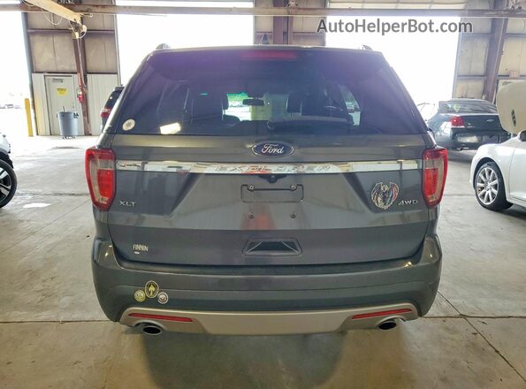 1FM5K8D87HGA41562 2017 FORD EXPLORER Charcoal Вид ззаду