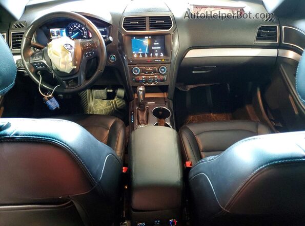 1FM5K8D87HGA41562 2017 FORD EXPLORER Charcoal Вид панелі приладів