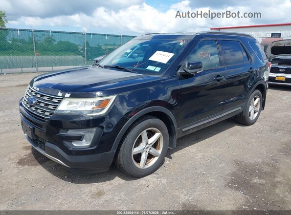 1FM5K8D87HGC19275 2017 FORD EXPLORER Black Vista tres cuartos delantera izquierda