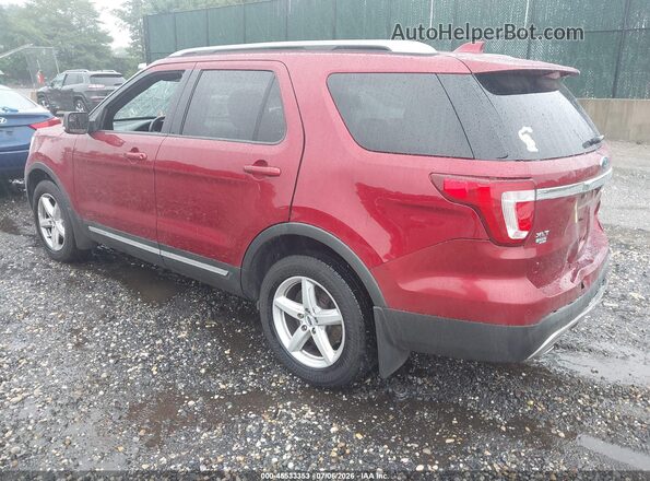 1FM5K8D87HGC37131 2017 FORD EXPLORER Red უკანა მარცხენა