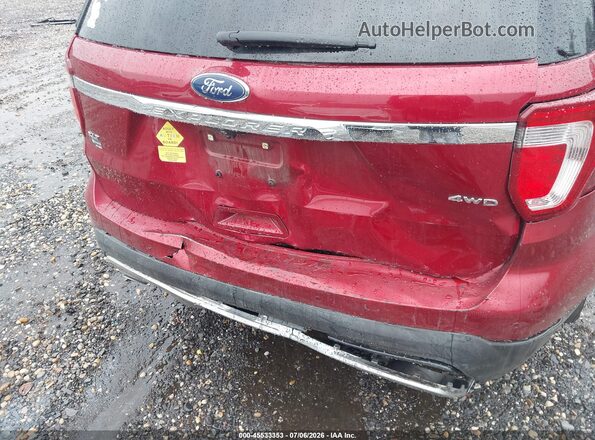 1FM5K8D87HGC37131 2017 FORD EXPLORER Red წინა ხედი