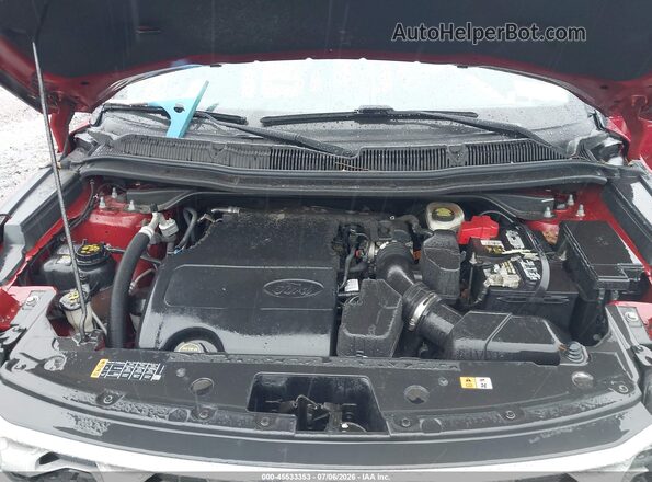 1FM5K8D87HGC37131 2017 FORD EXPLORER Red უკანა ხედი