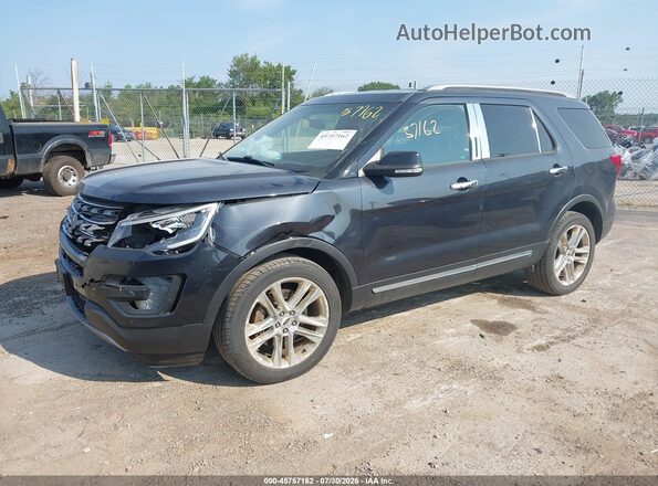1FM5K8D87HGC47531 2017 FORD EXPLORER Черный Передняя левая четверть