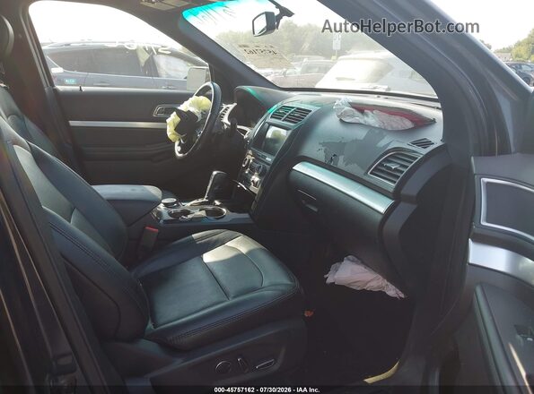 1FM5K8D87HGC47531 2017 FORD EXPLORER Черный Вид салона спереди