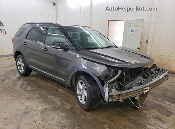 1FM5K8D87HGD02110 2017 FORD EXPLORER Gray წინა მარჯვენა