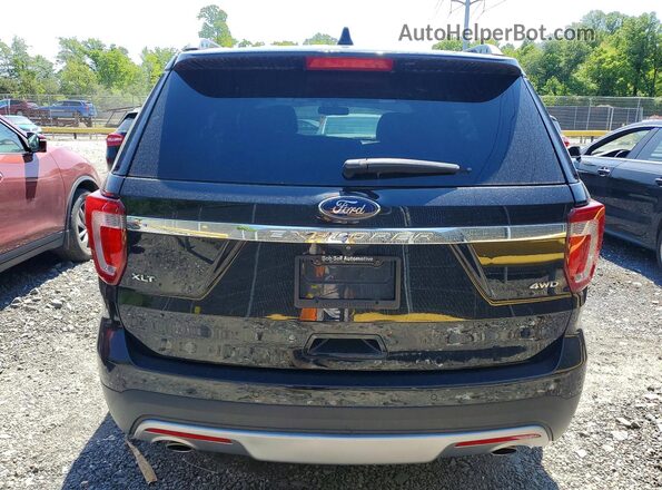 1FM5K8D87HGD36497 2017 FORD EXPLORER Black Vista trasera
