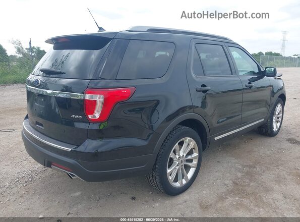 1FM5K8D87JGA91383 2018 FORD EXPLORER Black Trasero derecho