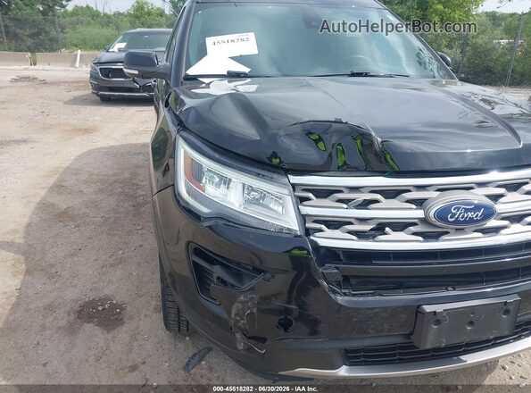 1FM5K8D87JGA91383 2018 FORD EXPLORER Black Vista frontal