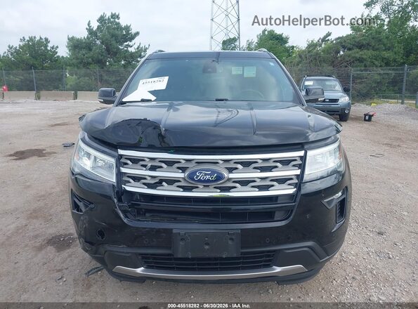 1FM5K8D87JGA91383 2018 FORD EXPLORER Black Vista del cuadro de instrumentos