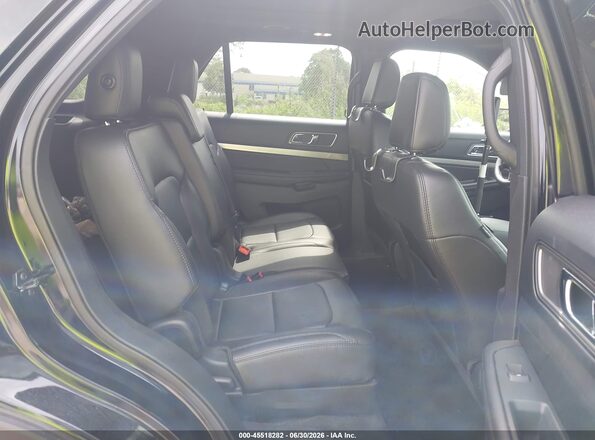 1FM5K8D87JGA91383 2018 FORD EXPLORER Black Vista de la etiqueta del VIN