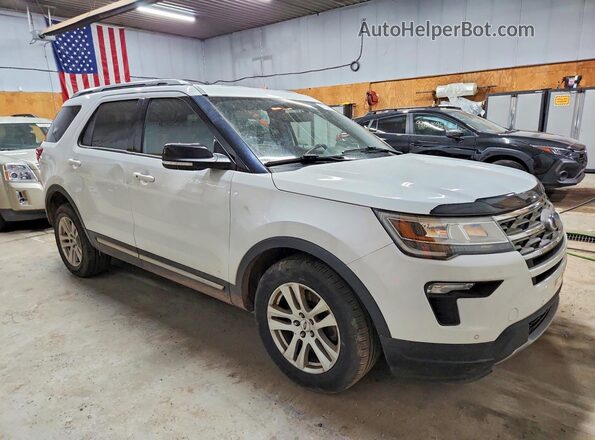 1FM5K8D87JGC04622 2018 FORD EXPLORER White Front right