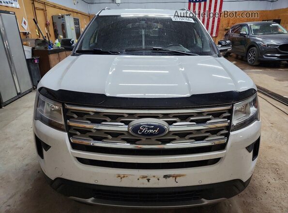 1FM5K8D87JGC04622 2018 FORD EXPLORER White Front view