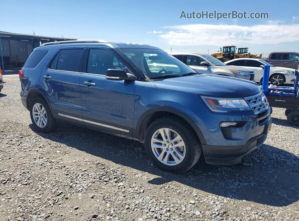 1FM5K8D87KGA10528 2019 FORD EXPLORER Blue წინა მარჯვენა
