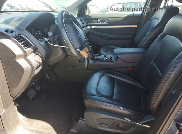 1FM5K8D87KGA10528 2019 FORD EXPLORER Blue წინა სალონის ხედი