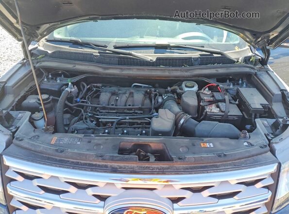 1FM5K8D87KGA10528 2019 FORD EXPLORER Blue ძრავის განყოფილების ხედი
