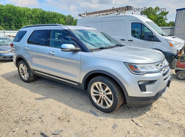 1FM5K8D87KGA47238 2019 FORD EXPLORER Silver Przód prawy