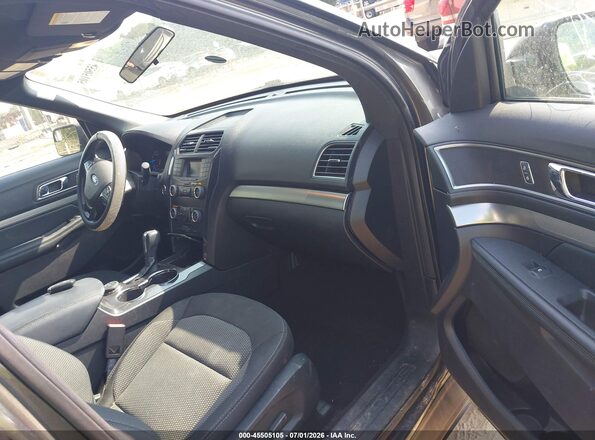 1FM5K8D87KGA66730 2019 FORD EXPLORER Gray Widok wnętrza z przodu