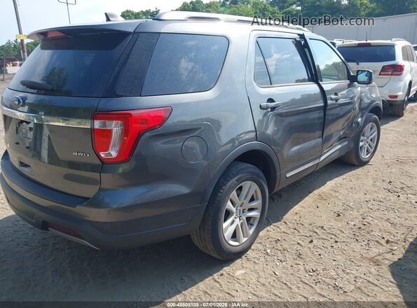 1FM5K8D87KGA66730 2019 FORD EXPLORER Gray Tył prawy