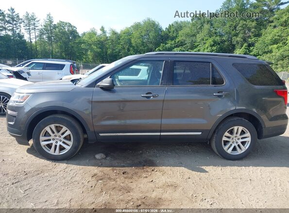 1FM5K8D87KGA66730 2019 FORD EXPLORER Gray Widok wnętrza 360 stopni