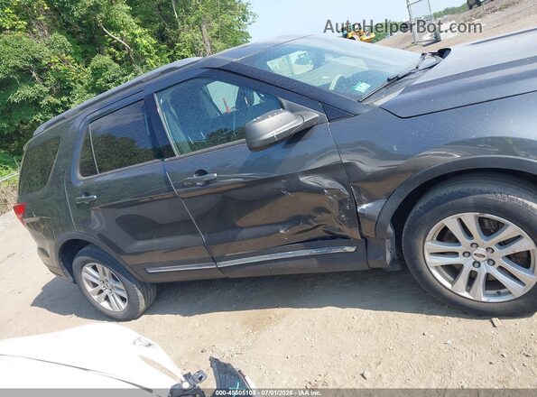 1FM5K8D87KGA66730 2019 FORD EXPLORER Gray Widok wnętrza z tyłu