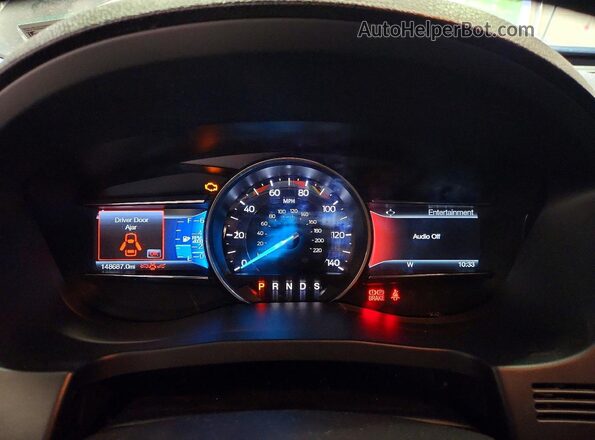 1FM5K8D88GGA31685 2016 FORD EXPLORER Black Widok zestawu wskaźników
