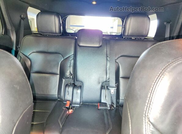 1FM5K8D88GGA31685 2016 FORD EXPLORER Black Widok tylnych siedzeń