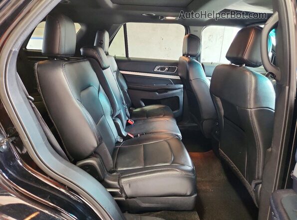 1FM5K8D88GGA31685 2016 FORD EXPLORER Black Widok wnętrza z tyłu