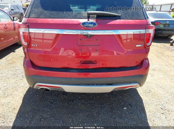 1FM5K8D88GGA87416 2016 FORD EXPLORER Red Вид спереду