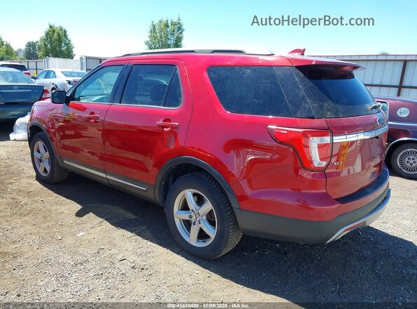 1FM5K8D88GGA87416 2016 FORD EXPLORER Red Задня ліва чверть