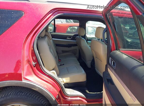 1FM5K8D88GGA87416 2016 FORD EXPLORER Red Вид наклейки з VIN-кодом