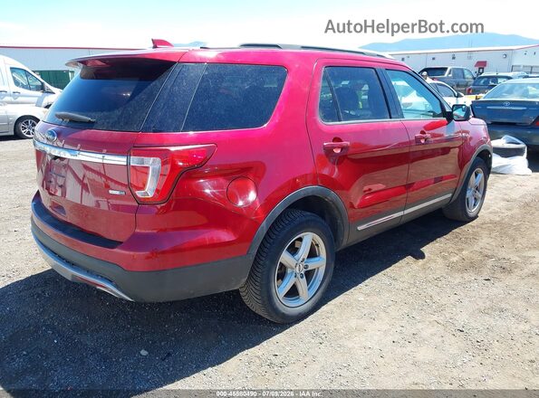 1FM5K8D88GGA87416 2016 FORD EXPLORER Red Задня права чверть