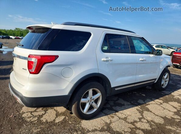 1FM5K8D88GGC38254 2016 FORD EXPLORER White Trasero derecho