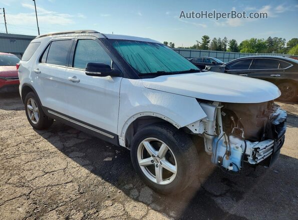 1FM5K8D88GGC38254 2016 FORD EXPLORER White Delantero derecho